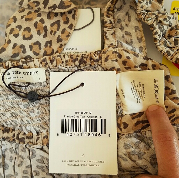 New spell designs frankie crop top cheetah S gypsy - Picture 14 of 14